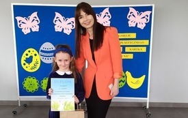 Pani Dyrektor z nagrodzoną II miejscem Antoniną Parzych.