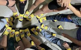 Uczniowie klasy IV w parku trampolin w Olsztynie