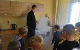 Symulacja pożaru w sali OGNIK