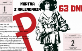 Plakat promujący akcję Kartka z kalendarza