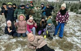 Klasa 2 na plantacji choinek