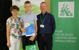 0 - Adam Dera uczeń klasy VI - III miejsce w konkursie plastycznym KRUS