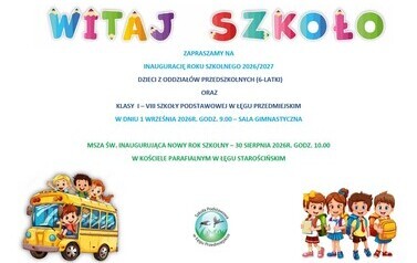 UROCZYSTE ROZPOCZĘCIE ROKU SZKOLNEGO 2026