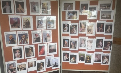 Zdjęcie do Uczniowie klasy II w świecie wielkich dzieł malarskich
