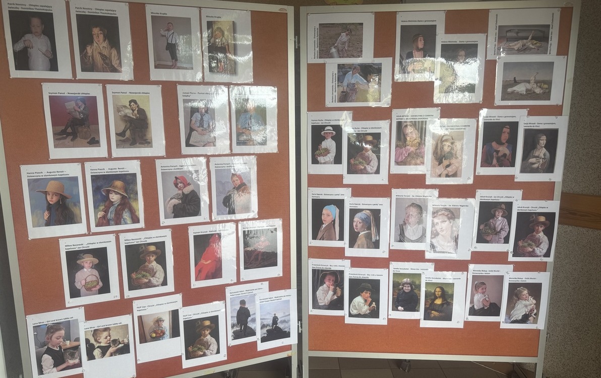 Zdjęcie do Uczniowie klasy II w świecie wielkich dzieł malarskich