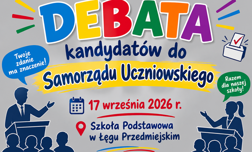 Zdjęcie do Debata przedwyborcza z udziałem kandydat&oacute;w do Samorządu Uczniowskiego na rok szkolny 2026/2027
