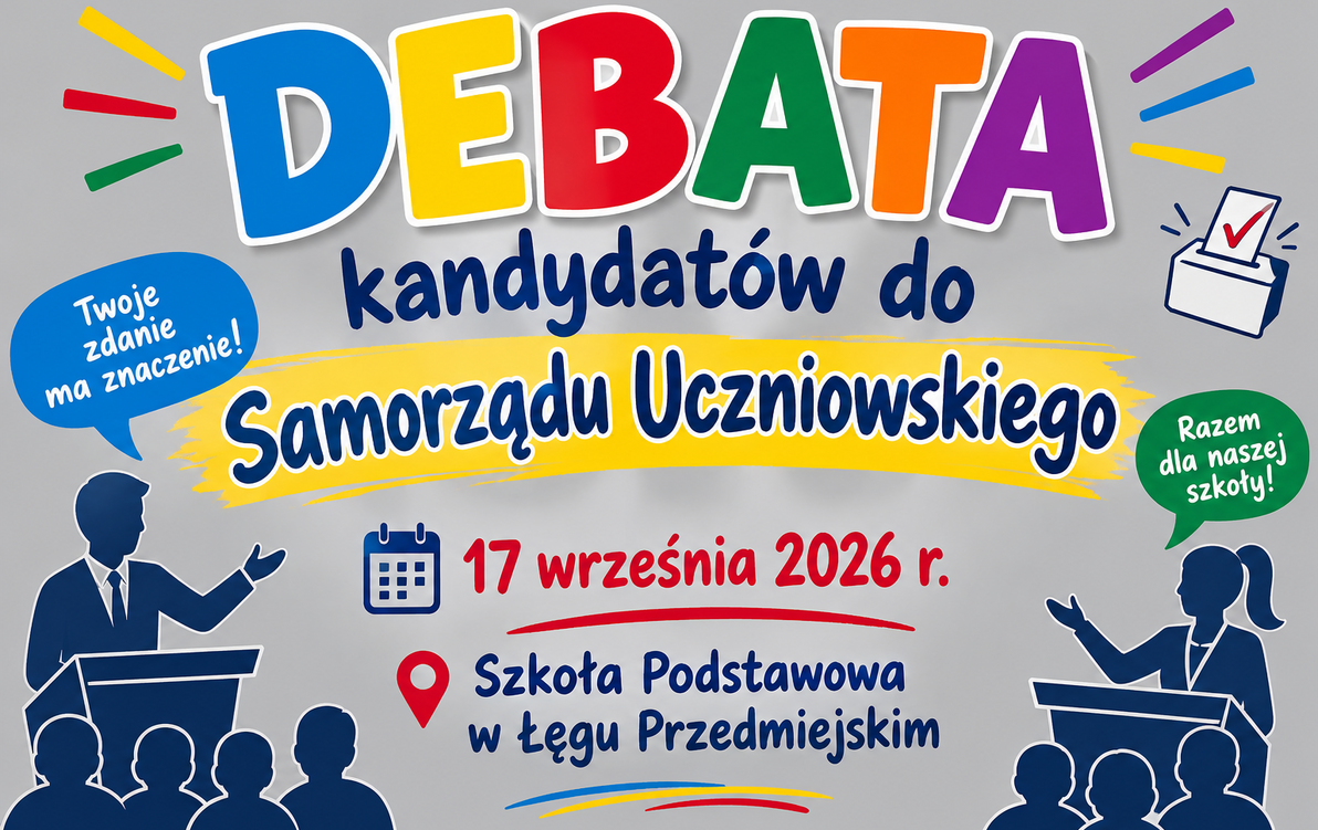 Zdjęcie do Debata przedwyborcza z udziałem kandydat&oacute;w do Samorządu Uczniowskiego na rok szkolny 2026/2027