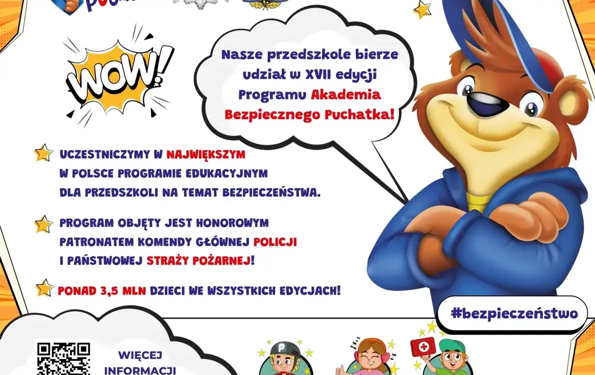 Zdjęcie do Akademia Bezpiecznego Puchatka w grupie Misie