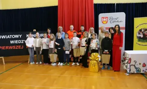 Zdjęcie do &bdquo;I Powiatowy Konkurs Wiedzy o Pierwszej Pomocy&rdquo; w Szkole Podstawowej w Łęgu Przedmiejskim