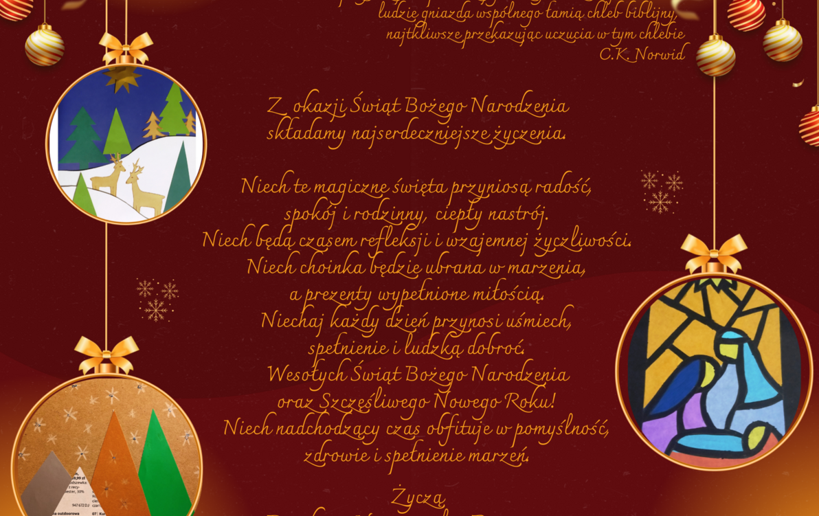 Zdjęcie do Życzenia świąteczne 