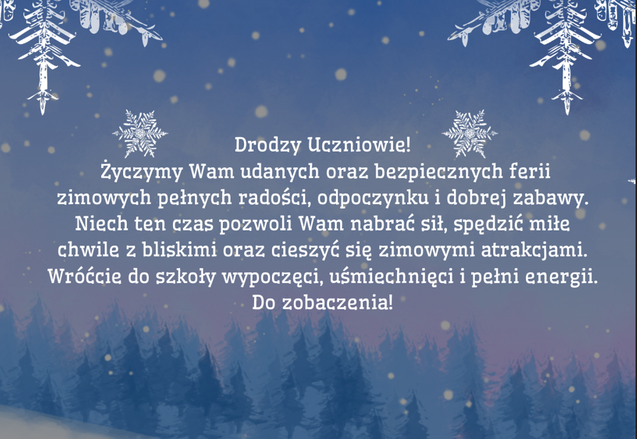 Zdjęcie do Bezpieczne ferie zimowe