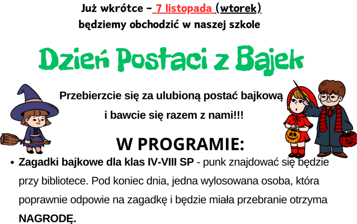 Zdjęcie do Dzień Postaci z Bajek