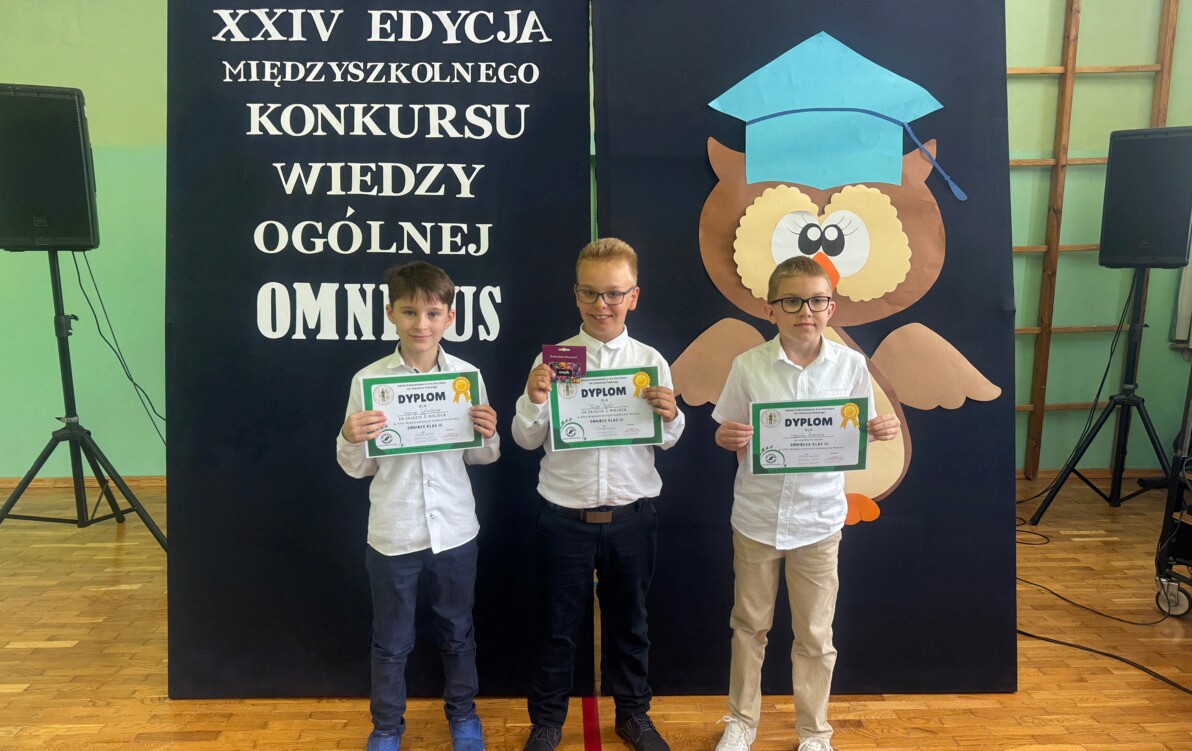 Zdjęcie do XXIV edycja międzyszkolnego konkursu wiedzy &bdquo;Omnibus&rdquo; dla klas III