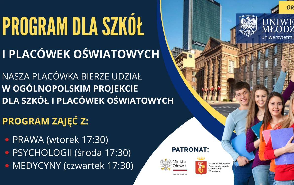 Zdjęcie do Og&oacute;lnopolski Program dla Szk&oacute;ł i Plac&oacute;wek Oświatowych