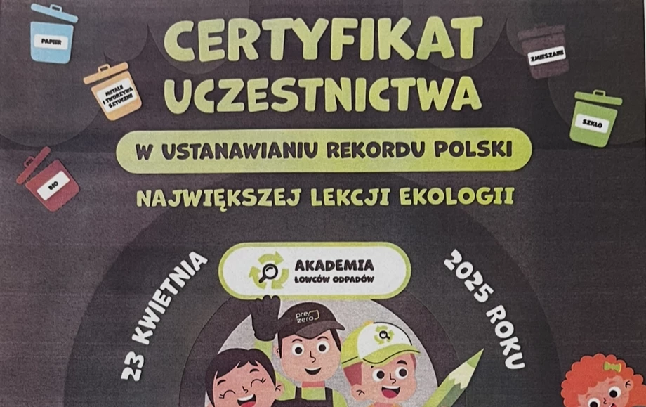 Zdjęcie do Uczniowie zdobyli certyfikat!