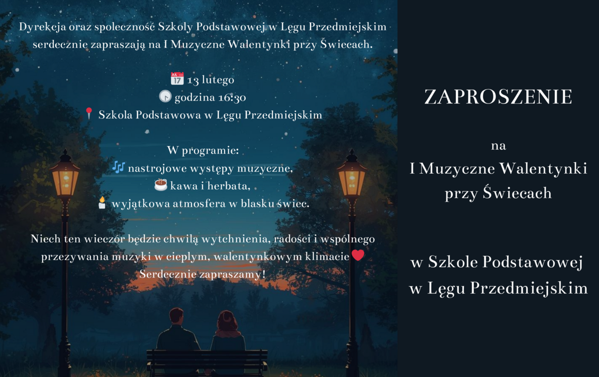 Zdjęcie do Zapraszamy na I Muzyczne Walentynki w naszej szkole