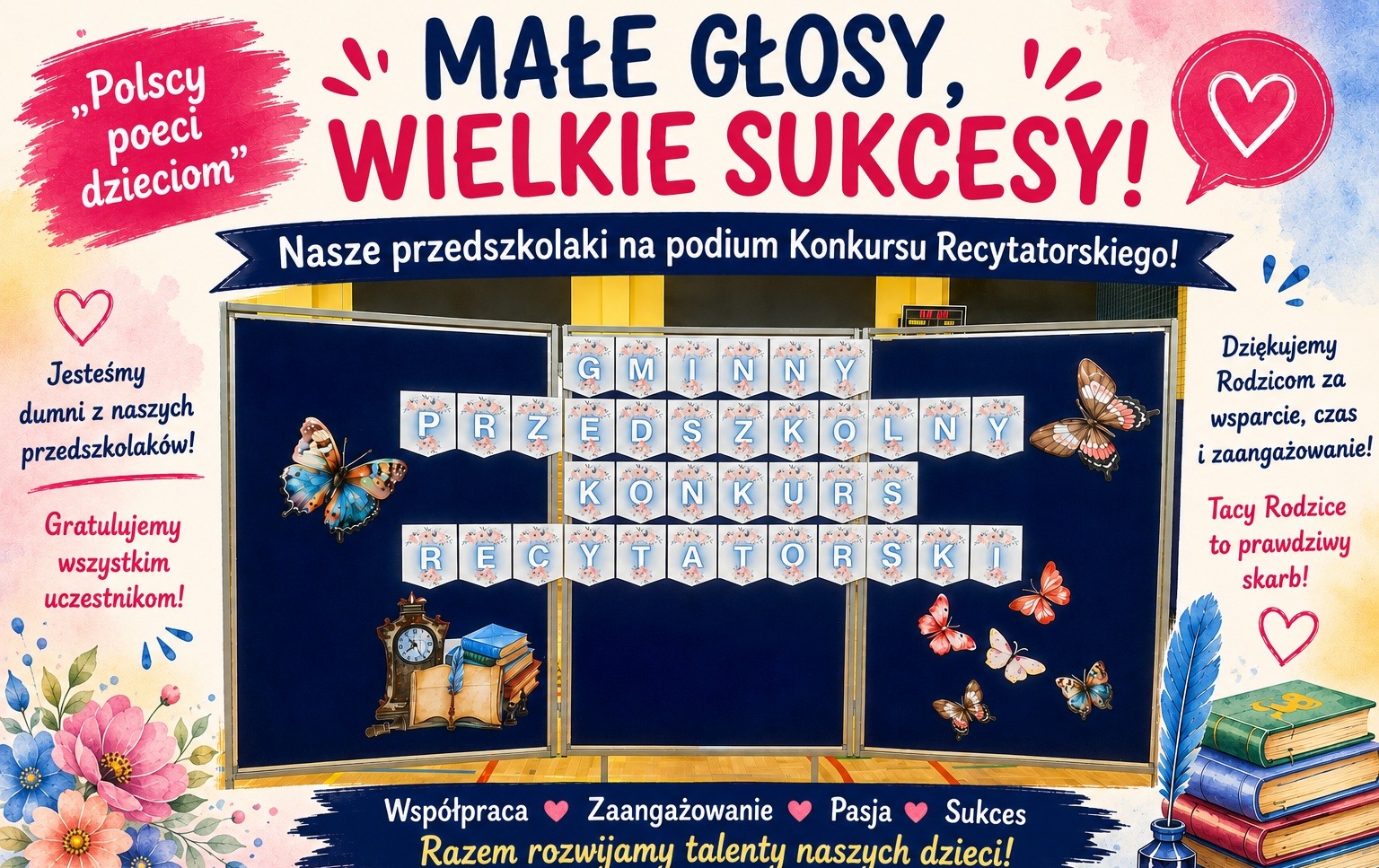 Zdjęcie do Małe głosy, wielkie sukcesy &ndash; nasze przedszkolaki na podium Konkursu Recytatorskiego