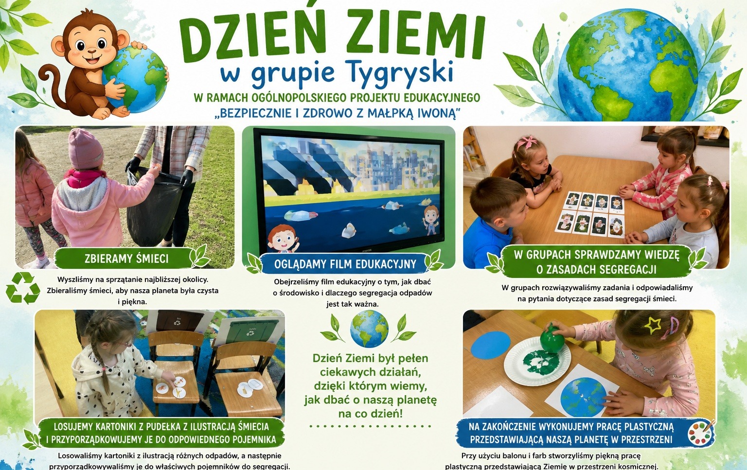 Zdjęcie do Dzień Ziemi z małpką Iwonką